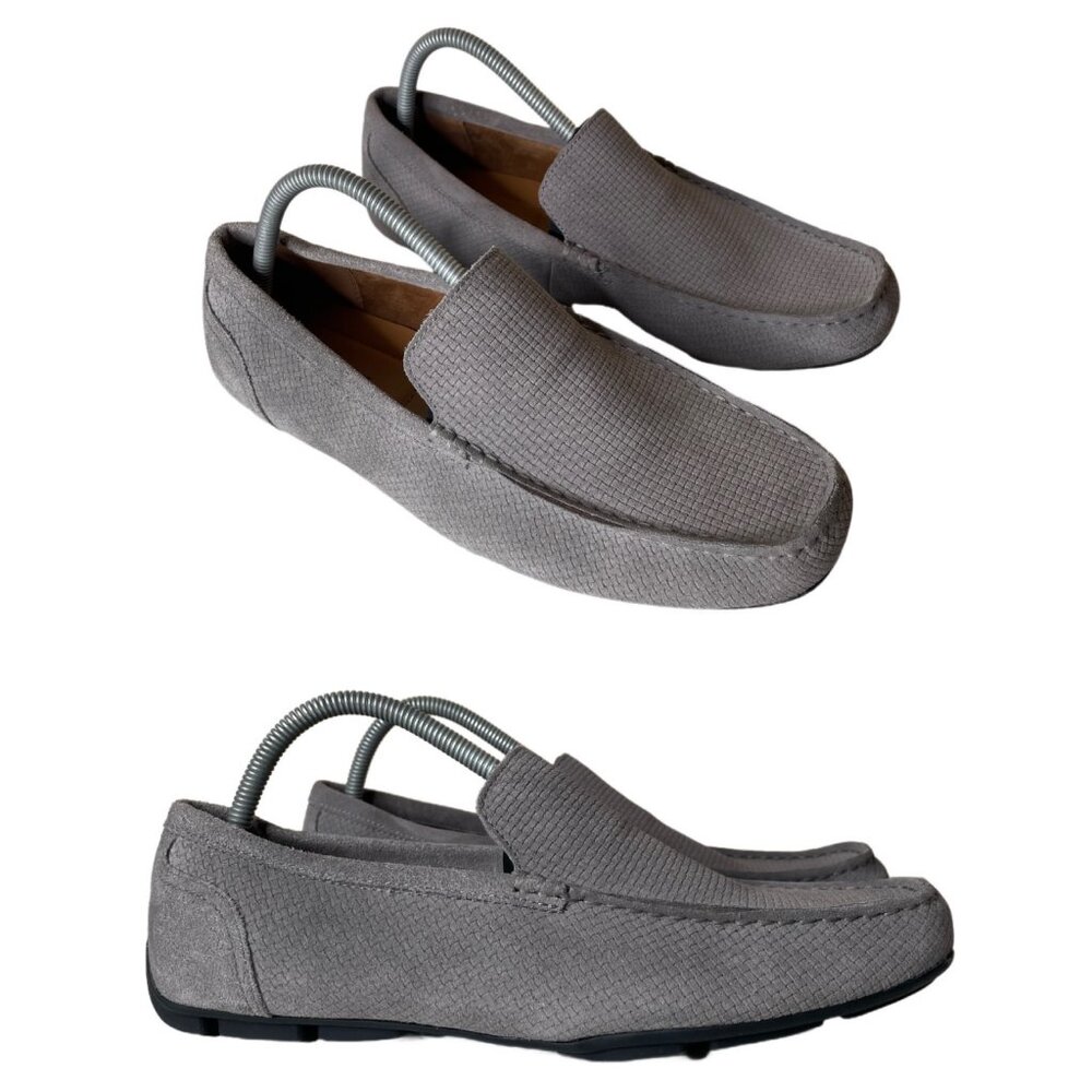 Alfani Kendric Men's Textured Driving Loafer Shoes Size 10